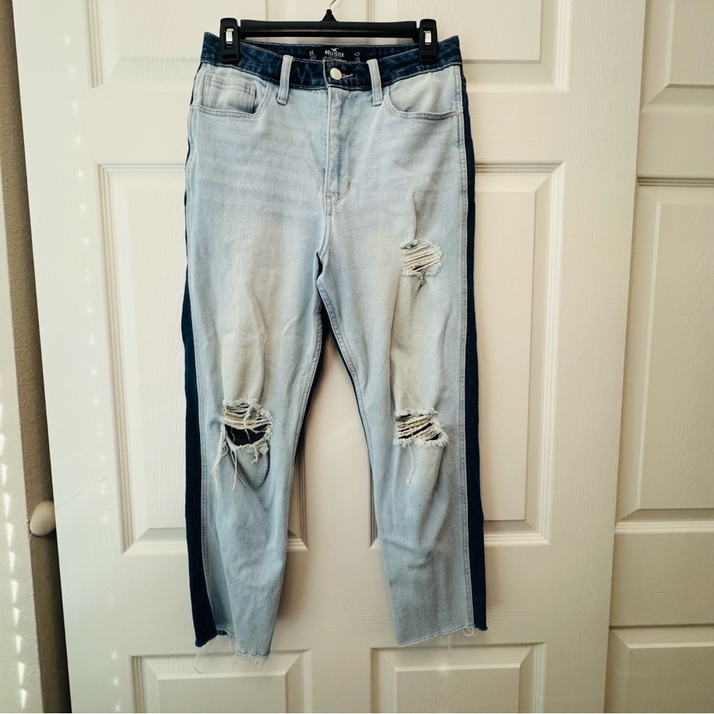 Hollister Ultra High Rise Mom Jeans - Two-Tone W27 L25